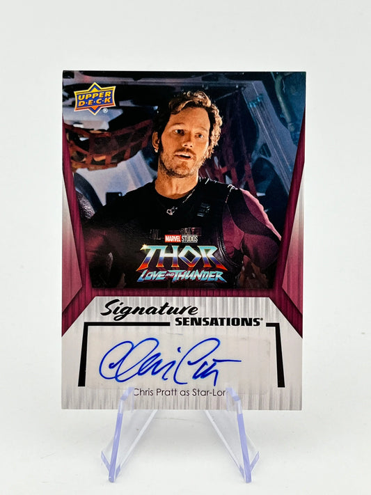 Upper Deck Marvel Studios Thor Love And Thunder - Signature Sensations -  Chris Pratt As Star-Lord Auto FRENLY BRICKS - Open 7 Days