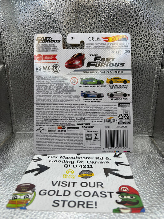 Hotwheels Nissan 240SX (514) FRENLY BRICKS - Open 7 Days