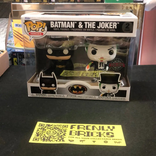 Funko Pop! Heroes Batman 1989 2 Pack Batman & The Joker Special Edition Viny Fig FRENLY BRICKS - Open 7 Days