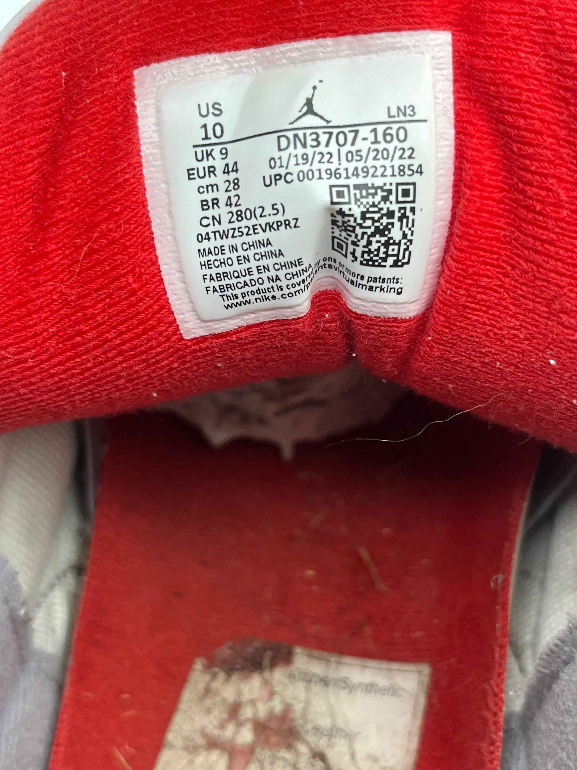 Size 10 Men’s- Nike Jordan 3 Retro Fire Red 2022 DN3707-160 Used FRENLY BRICKS - Open 7 Days