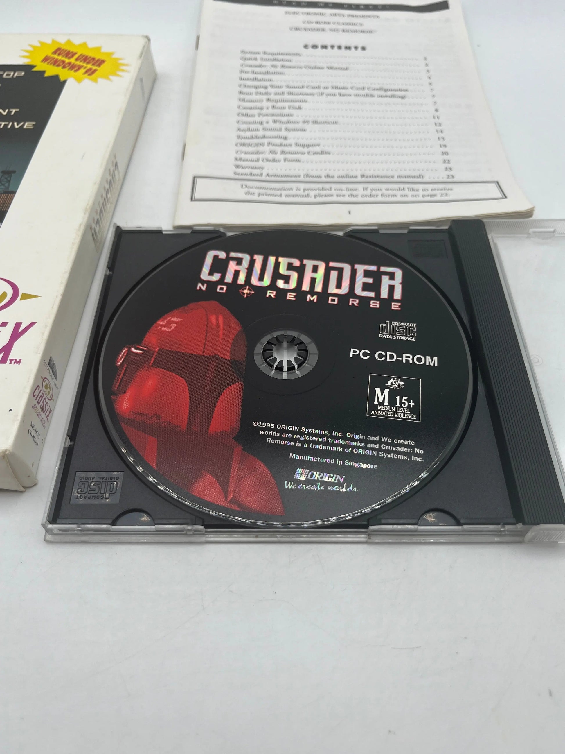 Electronic Arts CRUSADER: NO REMORSE (PC Game - 1995) Vintage +combinedshipping FRENLY BRICKS - Open 7 Days
