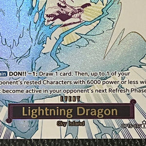 One Piece TCG Lightning Dragon OP15-077 Alt Art Event NM FRENLY BRICKS - Open 7 Days