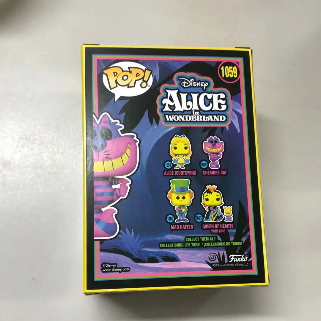 Disney CHESHIRE CAT * BLACKLIGHT * Funko Pop Vinyl Alice in Wonderland #1059 FRENLY BRICKS - Open 7 Days