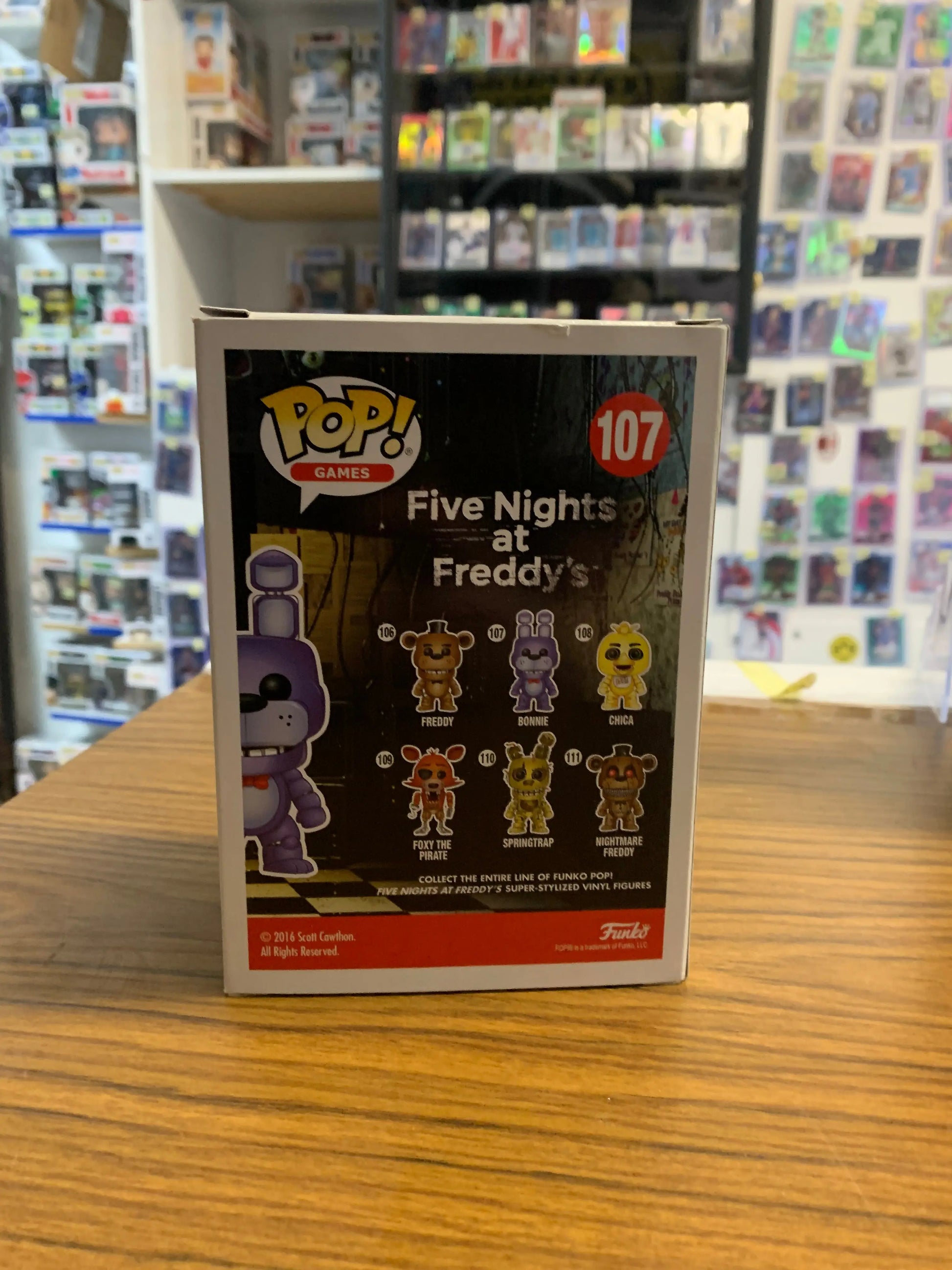 Funko Pop Vinyl Bonnie #107 Five Nights at Freddy's FRENLY BRICKS - Open 7 Days