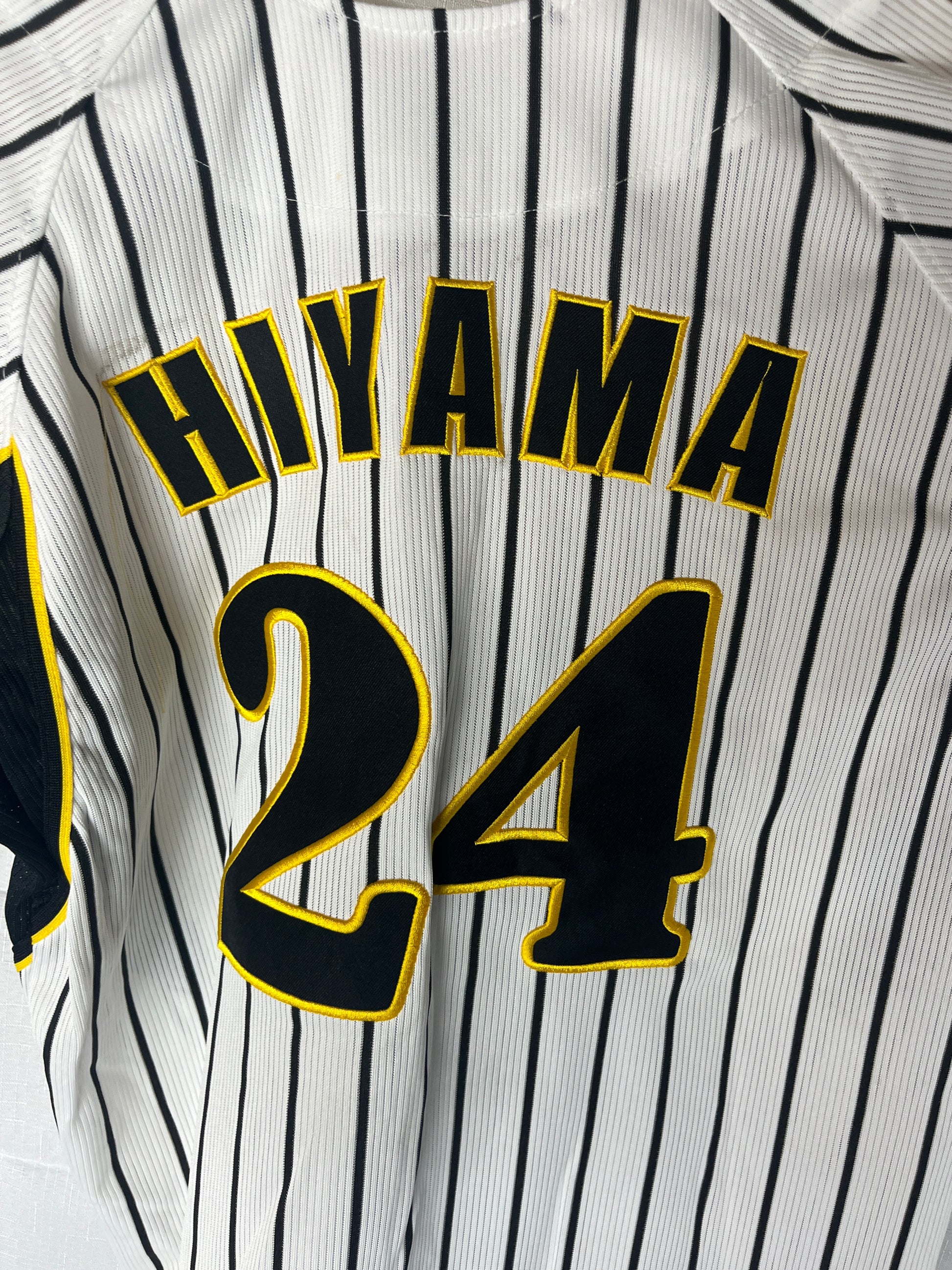 Nippon Baseball Hanshin Tigers “Hiyama #24” White Jersey Large