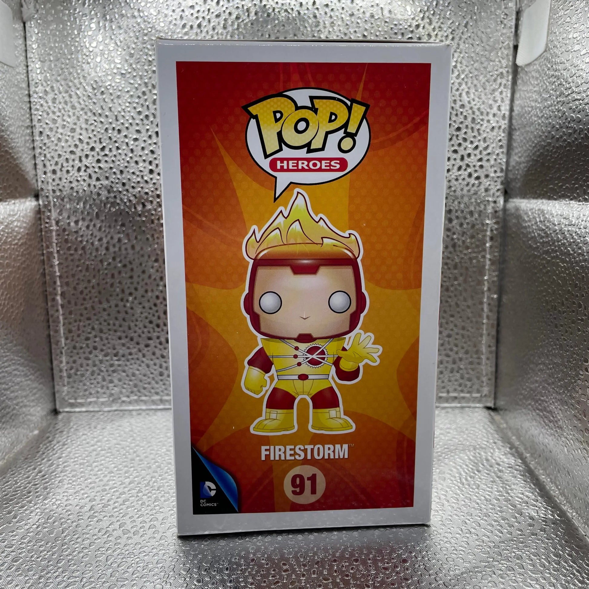 Robbie Amell Signed Firestorm Pop Vinyl DC Super Heroes 91 Funko Signed NO COA FRENLY BRICKS - Open 7 Days