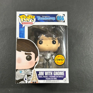 chase Funko Pop vinyl #466 JIM WITH GNOME Dreamworks TROLL HUNTERS FRENLY BRICKS - Open 7 Days