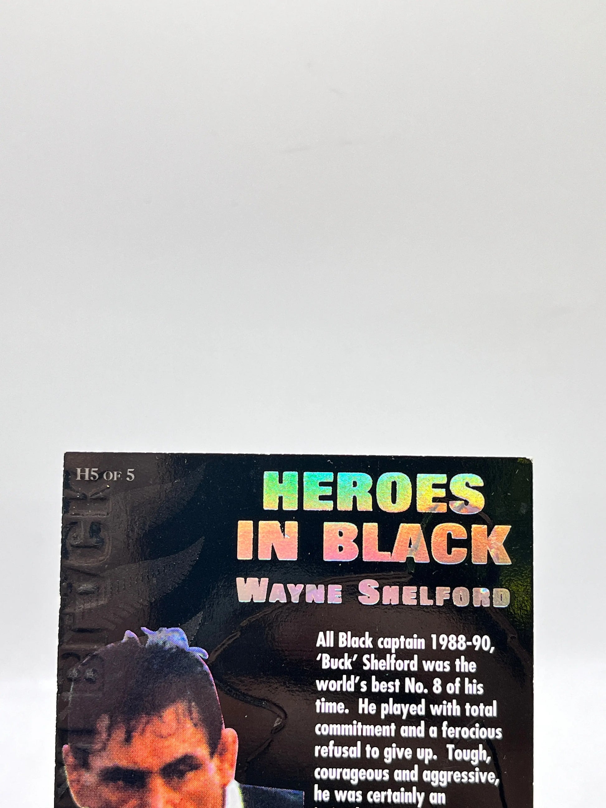 1995 New Zealand All Blacks Rugby Union Card - H5 Wayne Shelford FRENLY BRICKS - Open 7 Days