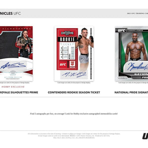 2021 Panini Chronicles UFC Hobby Box FRENLY BRICKS - Open 7 Days