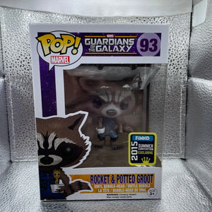 Funko Pop! Vinyl: Marvel - Rocket Raccoon (w/ Baby Groot) - San Diego Comic Con FRENLY BRICKS - Open 7 Days