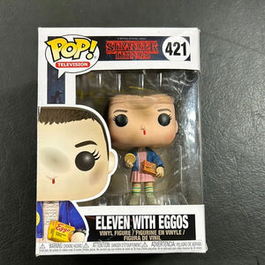 Eleven with Eggos 421 ~ Stranger Things ~ Funko Pop Vinyl ~ Netflix Television FRENLY BRICKS - Open 7 Days