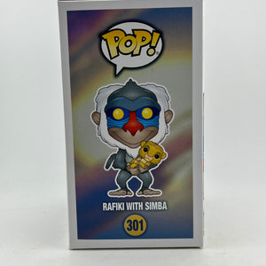 Funko POP! Disney - Rafiki With Simba #301 - Flocked FRENLY BRICKS - Open 7 Days