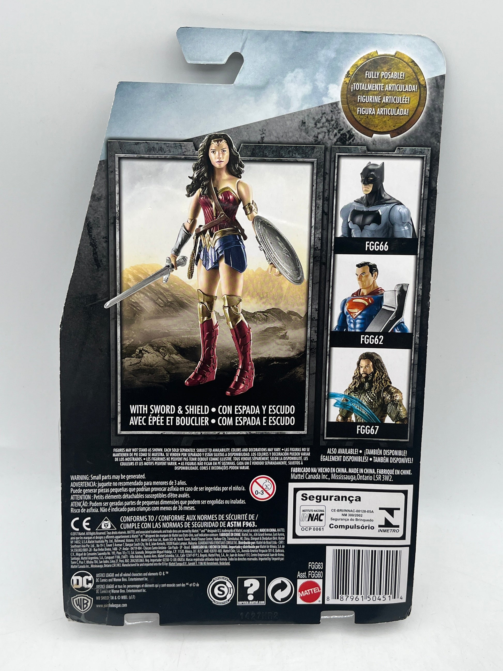 Mattel Justice League Wonder Woman Superhero Action Figure 2017 FRENLY BRICKS - Open 7 Days