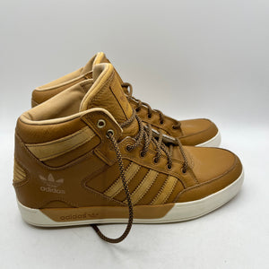 Adidas Tan Brown Leather High Top Shoes - Men’s US 10.5 - Used FRENLY BRICKS - Open 7 Days