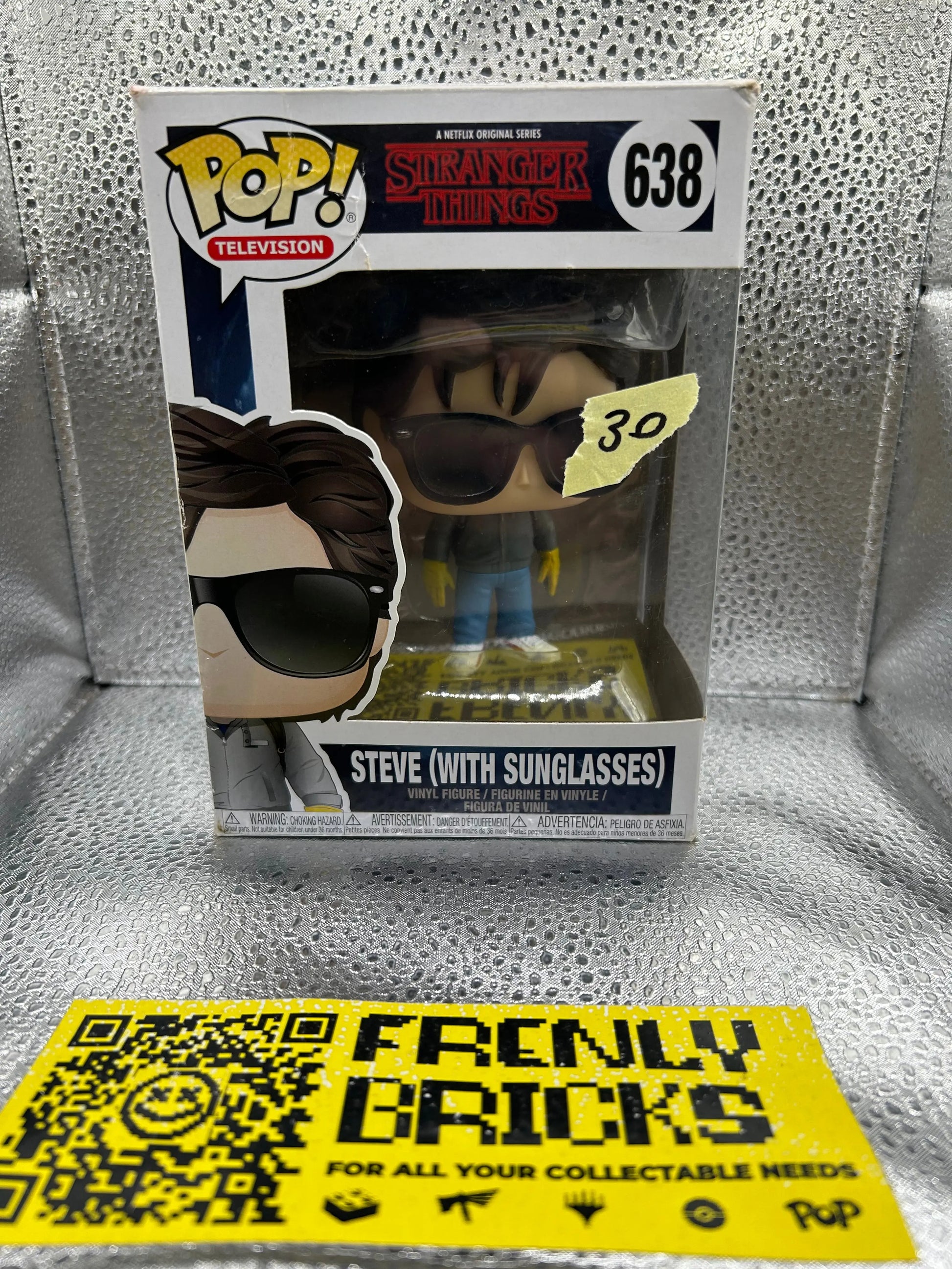 Pop Vinyl #6388 Stranger Things Steve (With Sunglasses) FRENLY BRICKS - Open 7 Days