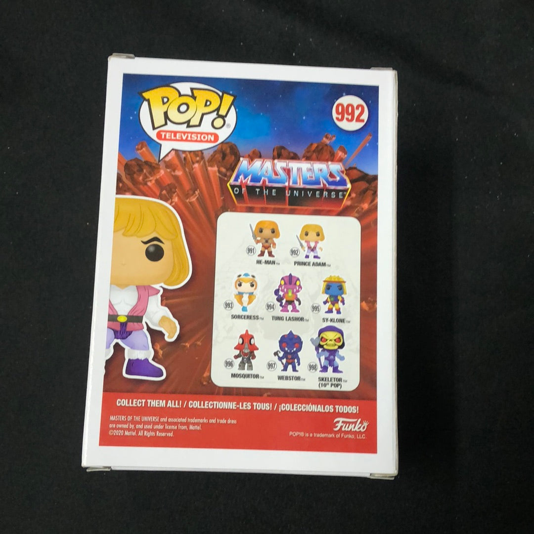 Funko POP! Television Masters Of The Universe Prince Adam #992 He-Man MOTU FRENLY BRICKS - Open 7 Days