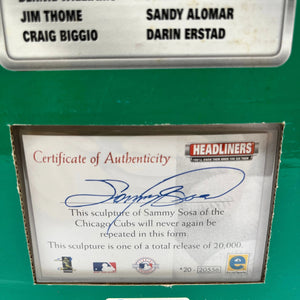 MLB Headliners XL Sammy Sosa Chicago Cubs 20/20556 - Sealed FRENLY BRICKS - Open 7 Days