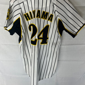 Nippon Baseball Hanshin Tigers “Hiyama #24” White Jersey Large
