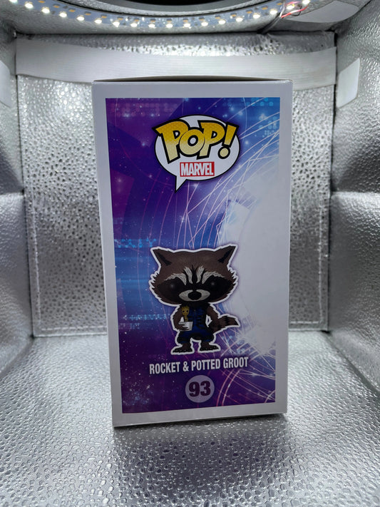 Funko Pop! Vinyl: Marvel - Rocket Raccoon (w/ Baby Groot) - San Diego Comic Con FRENLY BRICKS - Open 7 Days