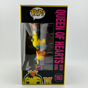 Funko POP! Disney Alice In Wonderland - Queen Of Hearts With Hearts #1063 - Exclusive FRENLY BRICKS - Open 7 Days