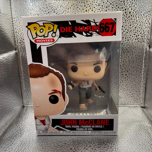 Funko Pop! John McClane Die Hard Vinyl Bobble Toy Figure #667 RARE FRENLY BRICKS - Open 7 Days