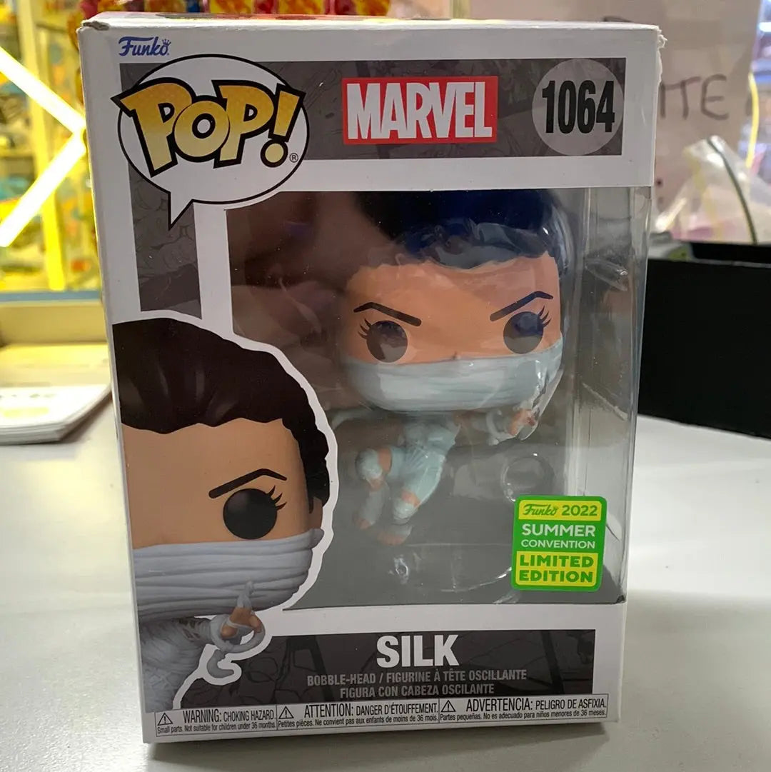 Marvel Comics - Silk (Amazing SpiderMan) SDCC 2022 Exclusive #1064 Pop! Vinyl FRENLY BRICKS - Open 7 Days