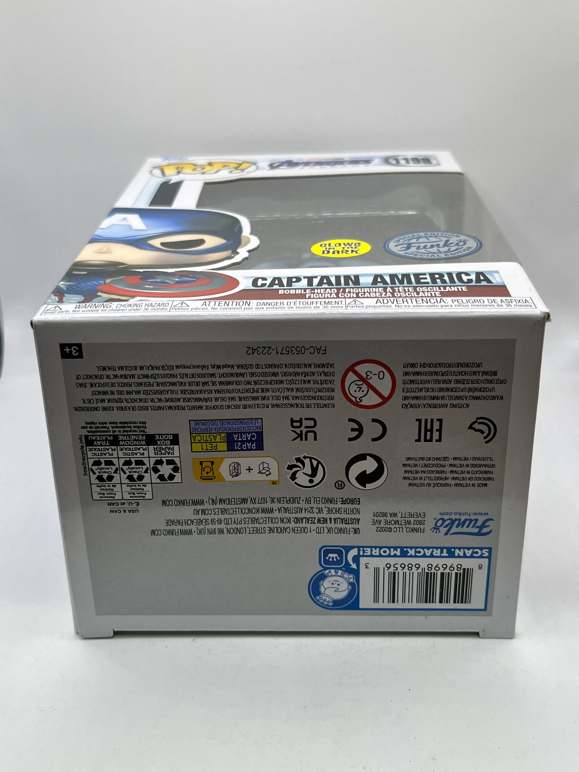 Funko POP! Marvel Avengers Endgame - Captain America #1199 - Glow Special Edition FRENLY BRICKS - Open 7 Days