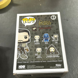 Funko POP! Game Of Thrones #61 Jon Snow FRENLY BRICKS - Open 7 Days