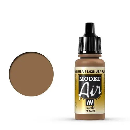 Vallejo Model Air 18ml - 71.026 USA Flat Brown FRENLY BRICKS - Open 7 Days