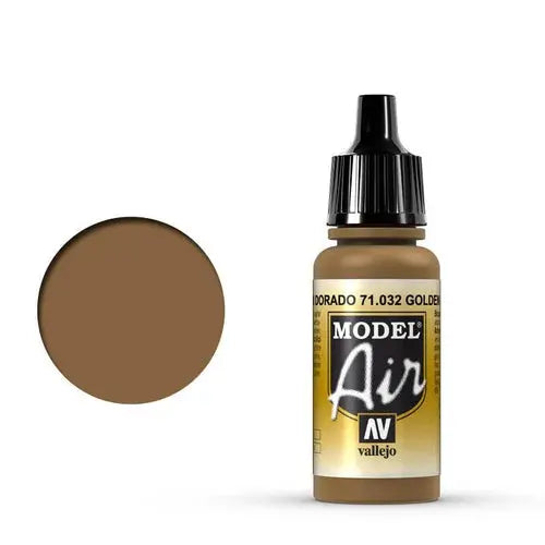 Vallejo Model Air 18ml - 71.032 Golden Brown FRENLY BRICKS - Open 7 Days