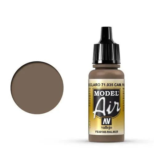 Vallejo Model Air 18ml - 71.035 Camouflage Pale Brown FRENLY BRICKS - Open 7 Days