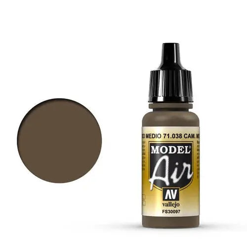 Vallejo Model Air 18ml - 71.308 Cam. Medium Brown FRENLY BRICKS - Open 7 Days