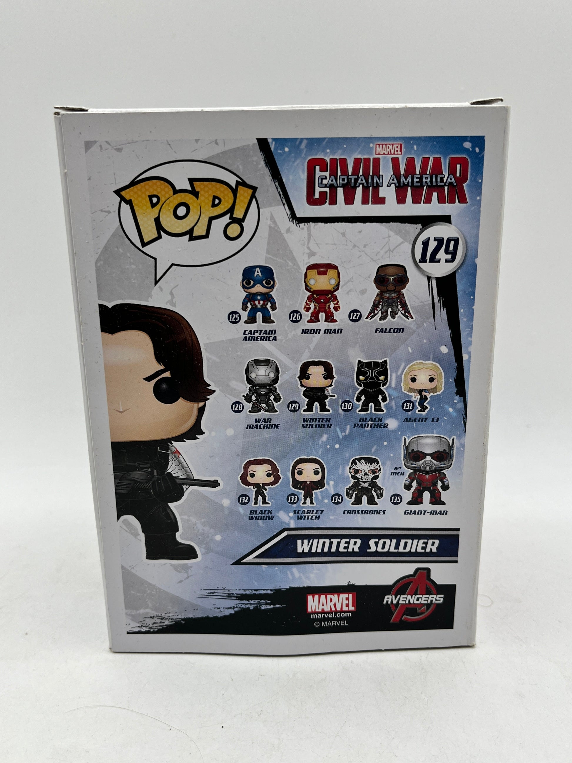 Funko POP! Marvel Civil War - Winter Solider #129 - Vinyl Collectable FRENLY BRICKS - Open 7 Days