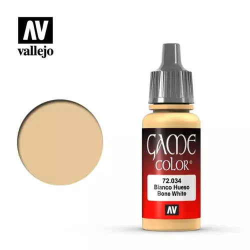 Vallejo Game Colour Acrylic Paint 17ml - 72.034 Bone White FRENLY BRICKS - Open 7 Days
