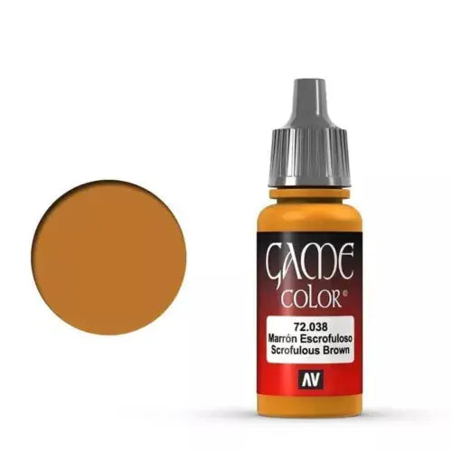 Vallejo Game Colour Acrylic Paint 17ml - 72.038 Scrofulous Brown FRENLY BRICKS - Open 7 Days