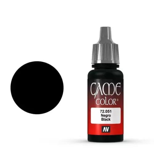 Vallejo Game Colour Acrylic Paint 17ml - 72.051 Black FRENLY BRICKS - Open 7 Days