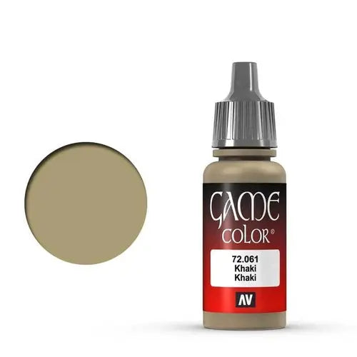 Vallejo Game Colour Acrylic Paint 17ml - 72.061 Khaki FRENLY BRICKS - Open 7 Days