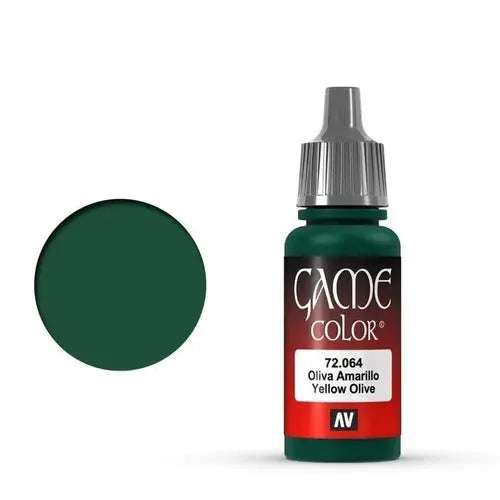 Vallejo Game Colour Acrylic Paint 17ml - 72.064 Yellow Olive FRENLY BRICKS - Open 7 Days