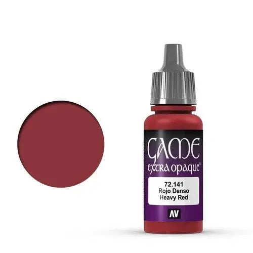 Vallejo Game Colour Fantasy Extra Opaque 17ml - 72.141 Heavy Red FRENLY BRICKS - Open 7 Days