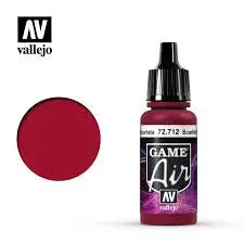 Vallejo Fantasy Colours Game Air 17ml - 72.712 Scarlet Red FRENLY BRICKS - Open 7 Days