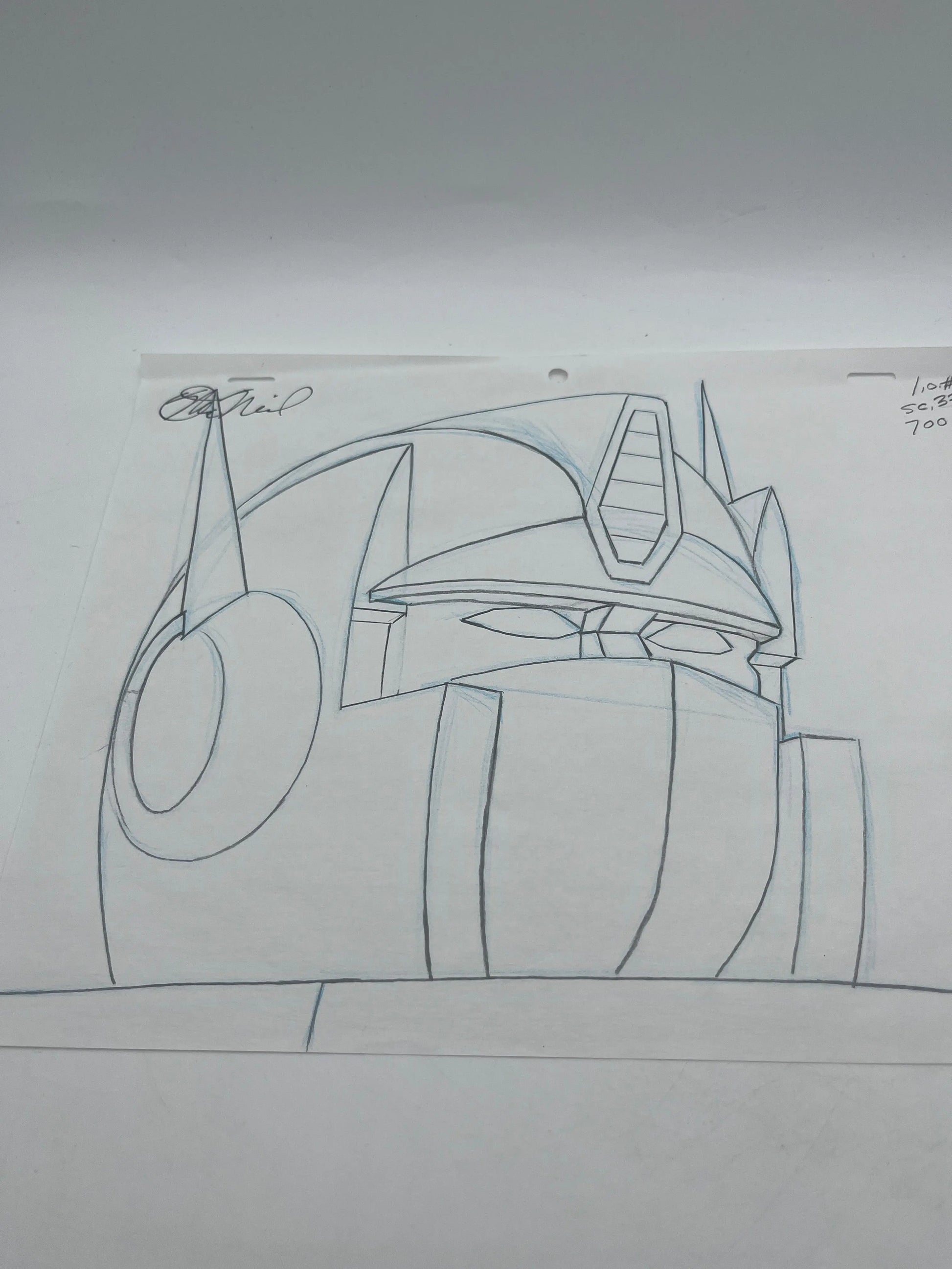 Optimus Prime Transformers Animation Production Cel & Drawing FRENLY BRICKS - Open 7 Days