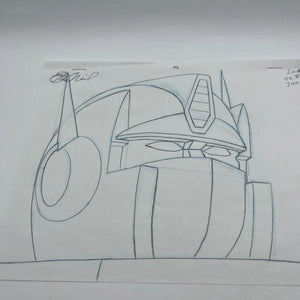 Optimus Prime Transformers Animation Production Cel & Drawing FRENLY BRICKS - Open 7 Days
