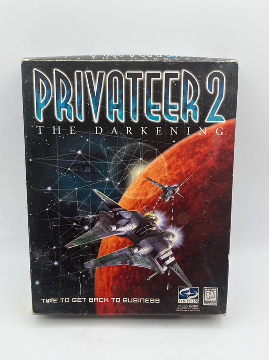 Privateer 2 The Darkening 1996 Origin Wing Commander Big Box PC CD-ROM Vintage FRENLY BRICKS - Open 7 Days