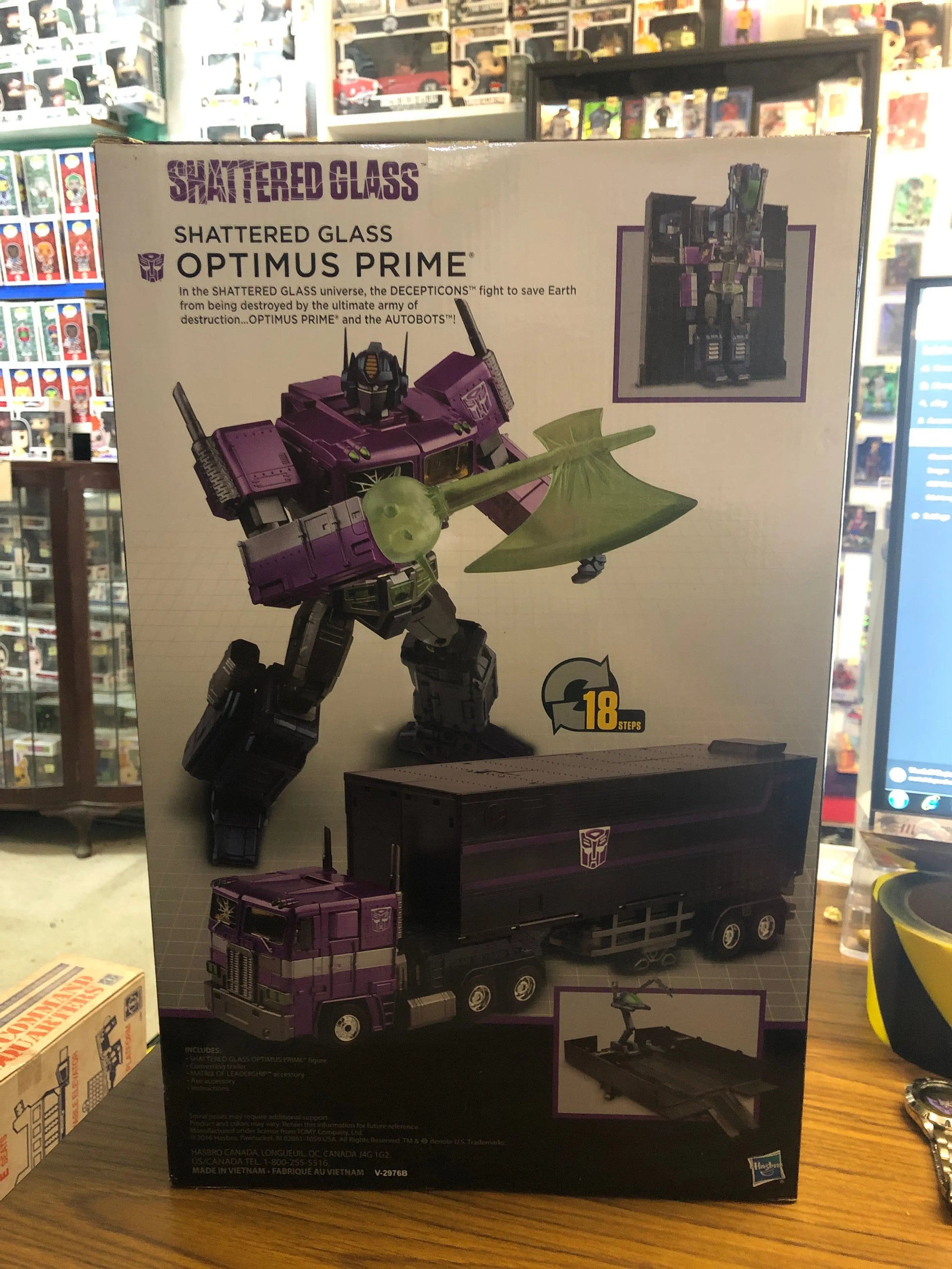 Hasbro Masterpiece: Transformers - Optimus Prime 9" Shattered Glass Action FRENLY BRICKS - Open 7 Days