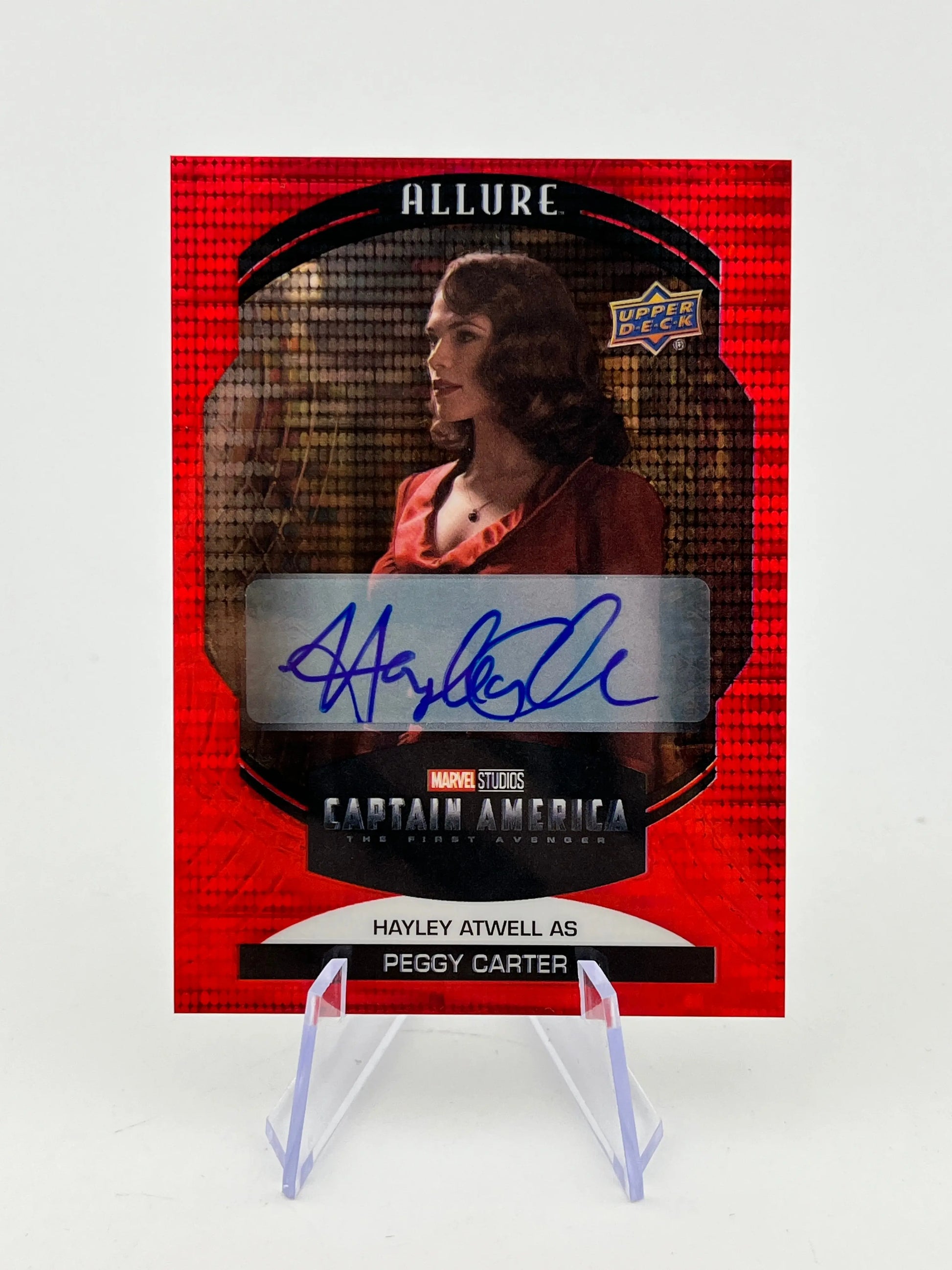 Upper Deck Marvel Infinity Saga - Allure Red Auto Hayley Atwell as Peggy Carter FRENLY BRICKS - Open 7 Days
