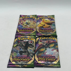Pokemon TCG Sword & Shield Vivid Voltage Art Set 4 Booster Packs FRENLY BRICKS - Open 7 Days
