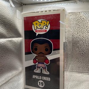 Funko Pop Movies - Rocky - Apollo Creed #19 - Vaulted Rare 2012 - In Pop Protector FRENLY BRICKS - Open 7 Days