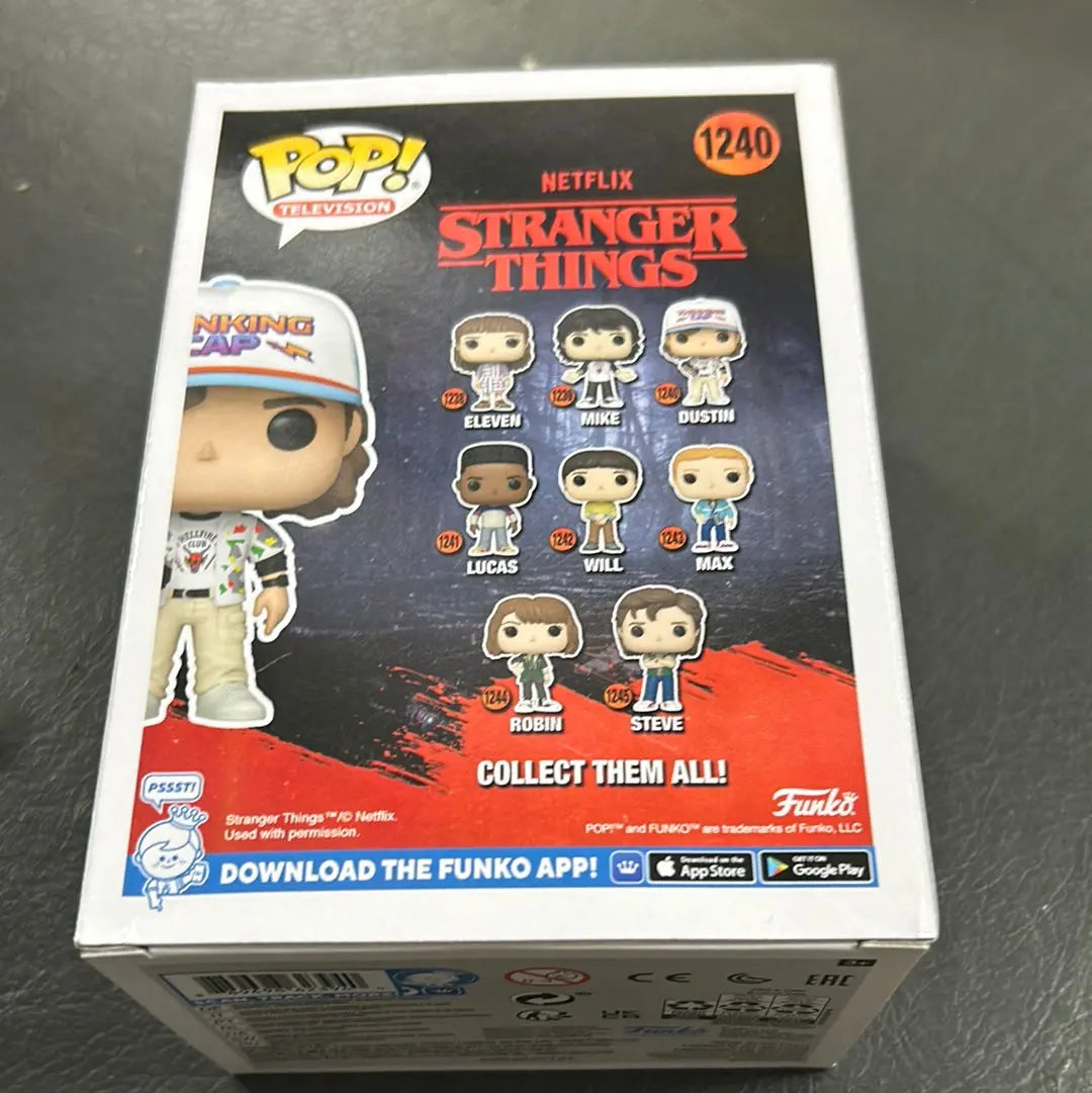 Funko Pop! TV: Stranger Things - Dustin Vinyl Figure #1240 FRENLY BRICKS - Open 7 Days