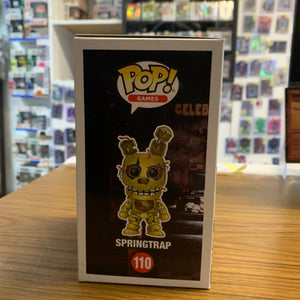 Funko Pop! Games Five Nights at Freddy's: Springtrap Vinyl Figure 110 FRENLY BRICKS - Open 7 Days