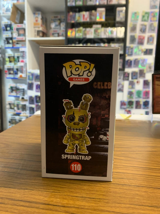 Funko Pop! Games Five Nights at Freddy's: Springtrap Vinyl Figure 110 FRENLY BRICKS - Open 7 Days